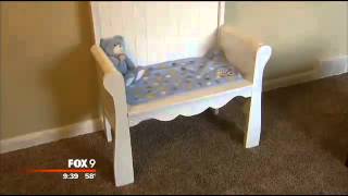 Man turns stillborns crib into a memorial bench [upl. by Imogen992]