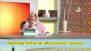 Spotting before and after periods or menses  Sheikh Assimalhakeem [upl. by Annoyik]