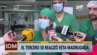 Doctores del Hospital de Clínicas realizaron varios trasplantes de riñón en una semana [upl. by Vitalis279]