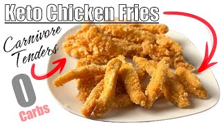 Keto Chicken Fingers  Carnivore Chicken Tenders [upl. by Oliy]