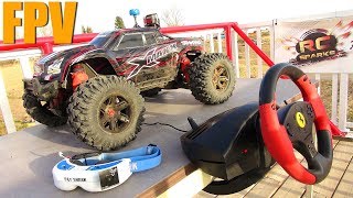 RC ADVENTURES  FPV TRAXXAS XMAXX amp STEERiNG WHEEL RACE MOD for RC [upl. by Felske283]