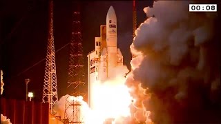 Ariane 5 Flight VA224 launched MSG4 meteorological satellite [upl. by Berlinda]