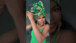 Tutorial foulard africain ✅ [upl. by Ehcram]