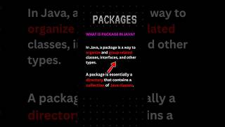 what is package in java with simple examples in hindi javatutorial javaprogramming [upl. by Yenettirb]