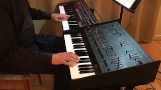 Synthesizer JS Bach Two Part Inventions 14  Prophet 600 GliGli ARP Odyssey Prophet 6 ARP Axxe [upl. by Leelaj707]