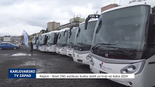 Region Nové CNG autobusy začnou jezdit v kraji od ledna 2024 TV Západ [upl. by Deer]