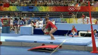 Shawn Johnson  Uneven Bars  2008 Olympics All Around [upl. by Matilde]