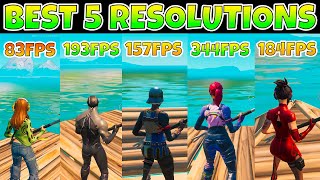 Best 5 Stretched Resolutions in Fortnite Season 3 INSANE FPS BOOST [upl. by Sitnik]