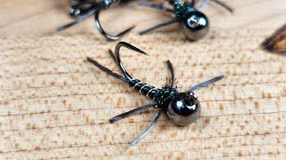 Euro nymphing stonefly pattern  Jig Stonefly tying tutorial [upl. by Lyrrad]