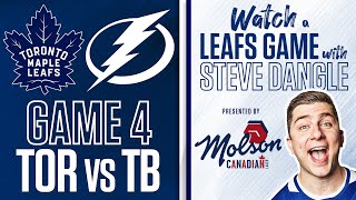 Watch Toronto Maple Leafs vs Tampa Bay Lightning Game 4 LIVE w Steve Dangle  presented by Molson [upl. by Enilecram]