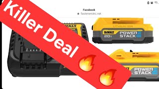 Killer 🔥 🔥 Dewalt Powerstack Battery 🔋 Deal [upl. by Hnamik]