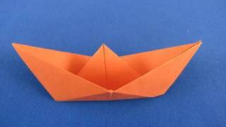 funny Origami barchetta classica Ship boat Barquinho de origami tradicional 折纸 [upl. by Nirek]