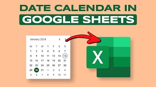 How to Add Date Calendar in Google Sheets [upl. by Harriman]