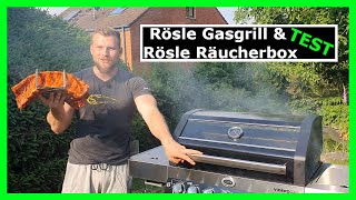 Räuchern mit dem Gasgrill Test Rösle Videro G4S und Räucherbox [upl. by Aldric]