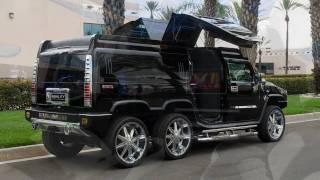 TANDEM AXLE HUMMER H2 LIMO CONVERSION BY QUALITY COACHWORKS LIMO LIMOUSINE [upl. by Katheryn719]