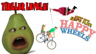 Pear Plays  Happy Wheels THRILLER LEVELS [upl. by Ayim]