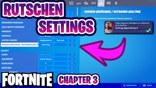 Wie rutscht man Einstellungen in Fortnite  Beste Settings  Fortnite Saisonaufträge Ort Deutsch [upl. by Mather]