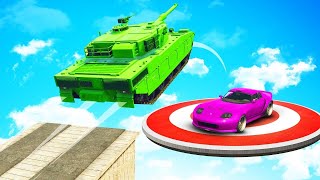 TANK vs Supercars In A GTA 5 Derby [upl. by Ijuy257]