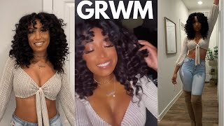 FULL GRWM DATE NIGHT HAIR  FRAGRANCE  MAKEUP  LAUREN CAMILLE [upl. by Cirded194]