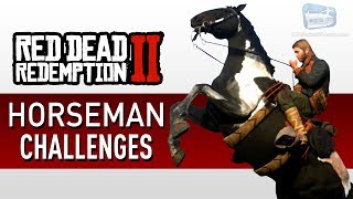 Red Dead Redemption 2  How to Get Legend of the East Outfit  69 All Horseman Challenges Guide [upl. by Ias]