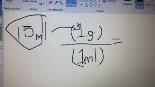 Conversión de unidades Mililitros a gramos [upl. by Leryt979]