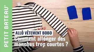 EP1  comment allonger des manches trop courtes   Petit Bateau [upl. by Anomer]