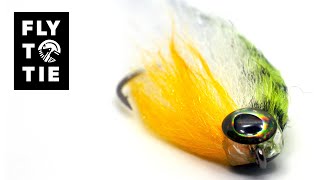 Perch Immitation Pike Fly  FlyToTie Fly Tying [upl. by Cornew]