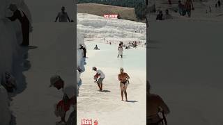 ice water entertainment summer beach holiday pamukkale bikini [upl. by Abey]