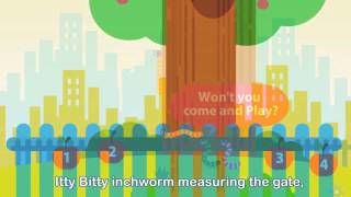 ITTY BITTY INCH WORM KIDS SONG PRESCHOOL [upl. by Enyad144]