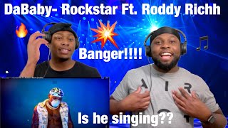 BROTHERS REACT DABABY— ROCKSTAR FT RODDY RICCH AUDIO [upl. by Assiled659]