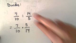 Dividing Fractions and Mixed Numbers Example 1 [upl. by Lletnuahs]