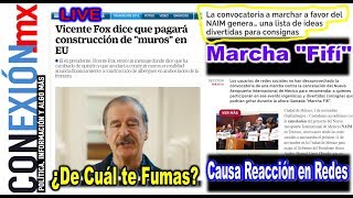 A Vicente Fox le da por hacer quotMurosquot en EUA y La Marcha Fifí [upl. by Hutner]