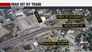 Man hit killed by train near Elkhart railroad museum [upl. by Bork]