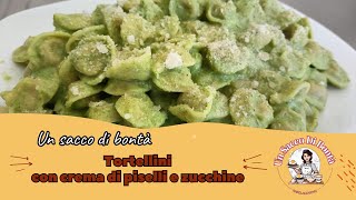 TORTELLINI CON CREMA DI PISELLI E ZUCCHINE Ricette sfiziose e veloci [upl. by Roselyn]