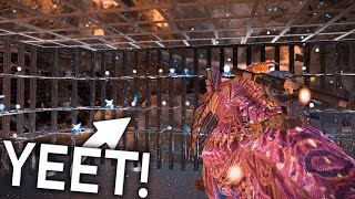 SPEEDRUNNING a 100 Turret Tek Wall  ARK [upl. by Uoliram]