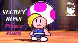 Secret Boss Fight PRINCE MUSH  Bonus Episode 2  Paper Mario The Thousand Year Door Remake [upl. by Htirehc210]