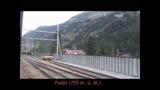 Video Fahrt mit einem Interregio der Schweizerischen Bundesbahnen SBB über die Gotthard Südrampe [upl. by Latsyrk899]