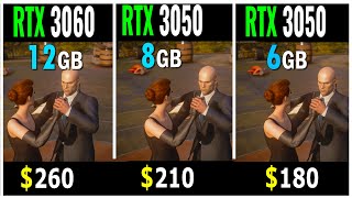 RTX 3050 8GB vs RTX 3050 6GB vs RTX 3060  Test in 20 games at 1080P 1440P 4K [upl. by Monika]