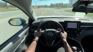 2023 Toyota Camry TRD V6 POV Test Drive [upl. by Eidua]