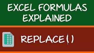 REPLACE Formula in Excel [upl. by Swann]