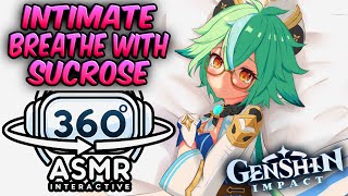 Intimate Breathing With Sucrose 360º VR SOUND ASMR  Genshin Impact 4K [upl. by Kannav]