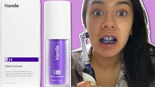 Hismile V34 Color Corrector Serum Review 🦷🪥🟣 [upl. by Florrie]