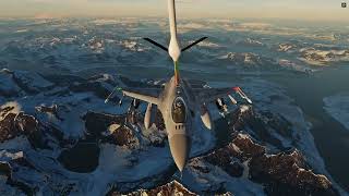 F16C Fighting Falcon Aerial Refueling [upl. by Malka]