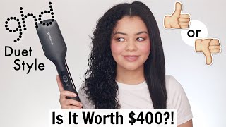 DOES THE GHD DUET STYLE WORK ON CURLY HAIR NONSPONSORED REVIEW [upl. by Bakerman507]