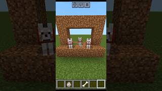 Noob vs pro vs hacker dog house making minecraft shorts [upl. by Tail350]