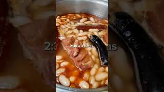 ¡La auténtica fabada asturiana Un clasicazo shorts youtubeshorts recetas [upl. by Einad]