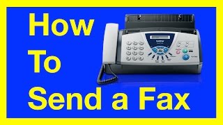 How to Send a Fax from a Fax Machine  How to Fax [upl. by Eeliram]