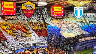 ⚽ AS ROMA  LAZIO Atmosphere Fans Derby Della Capitale 2022  Serie A [upl. by Aivekahs]