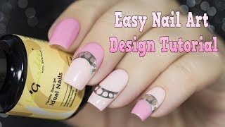 Easy Gel Nail Art Design Tutorial  Простой дизайн гелькрасками Ingarden [upl. by Etteb]