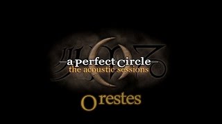 A Perfect Circle  Orestes Acoustic With Lyrics [upl. by Eanahs]